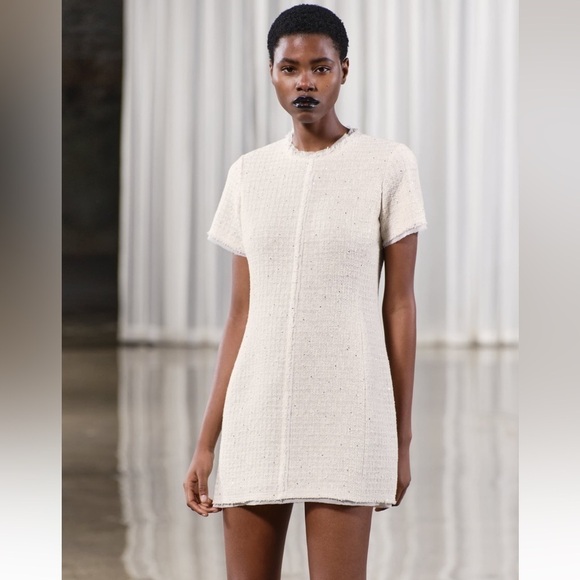 New ZARA Short Structured Dress ZW Collection - Picture 3 of 13